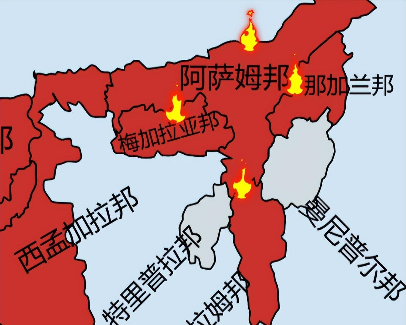 阿萨姆邦靠近中国,自主独立可能让印度面临前所未有的分裂危机