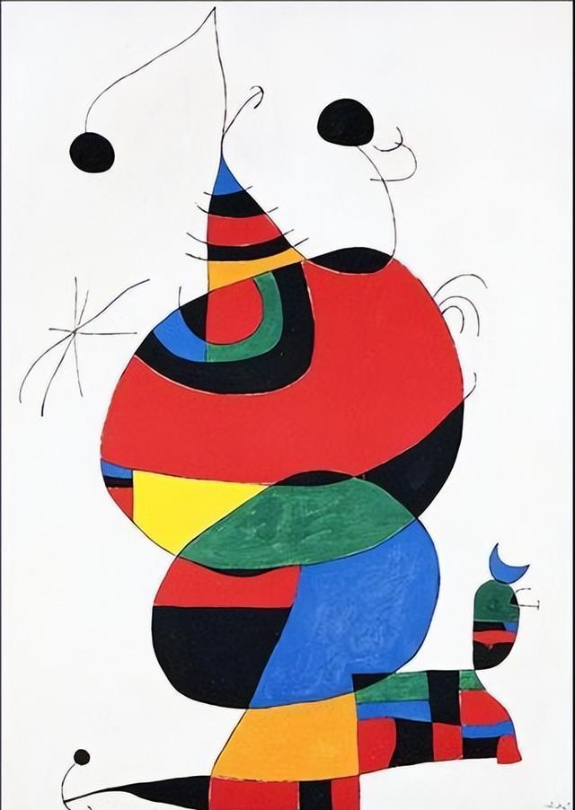 米罗绘画的颜色和纹理表现