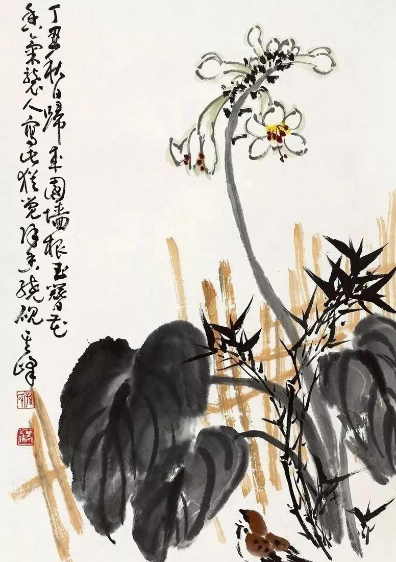 小麻雀的灵动:孙其峰国画展引热议