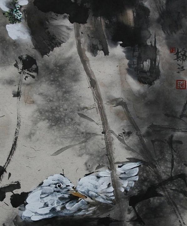 徐锦江新绘画进步明显,不愧是关山月徒弟,有岭南画派的新风格