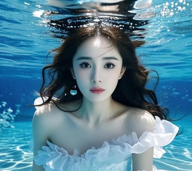 杨幂美人鱼美照,太好看了吧