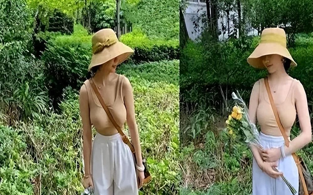 18岁黄多多度假照曝光,"性感"造型引热议,身材发育惹争议!