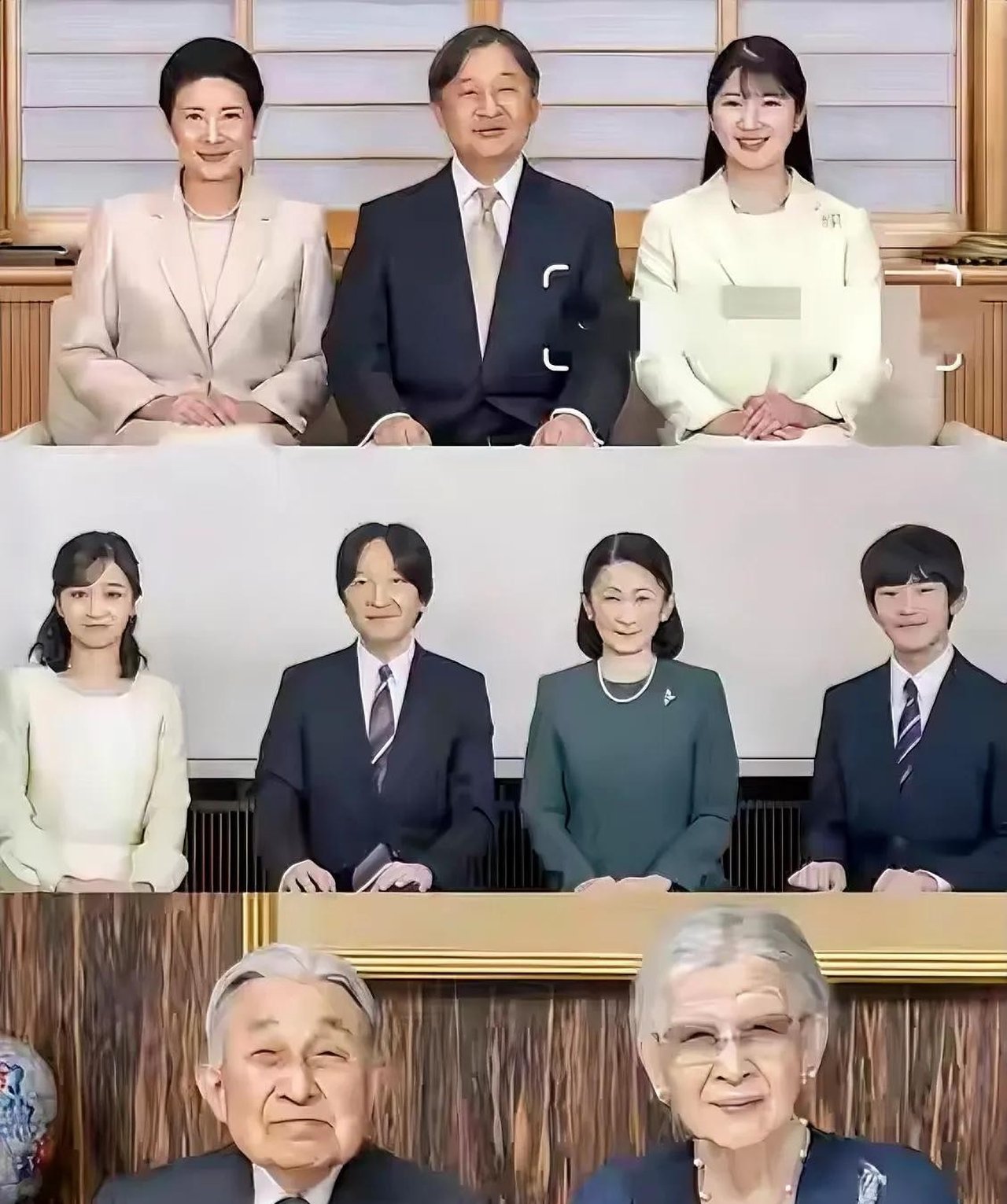日本王室因重男矛盾恶化,父兄不恭全黑脸,全家福4年难求一张
