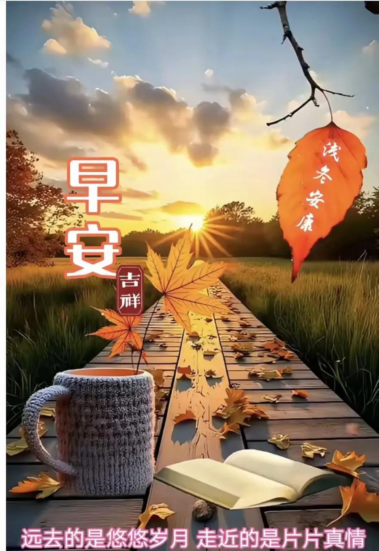 早安心语一声问候流淌着思念牵挂惦记的诗情,甜美时光醉了情缘