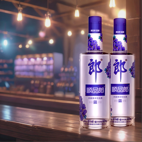 郎酒顺品郎蓝顺礼盒,浓酱兼香品质之选