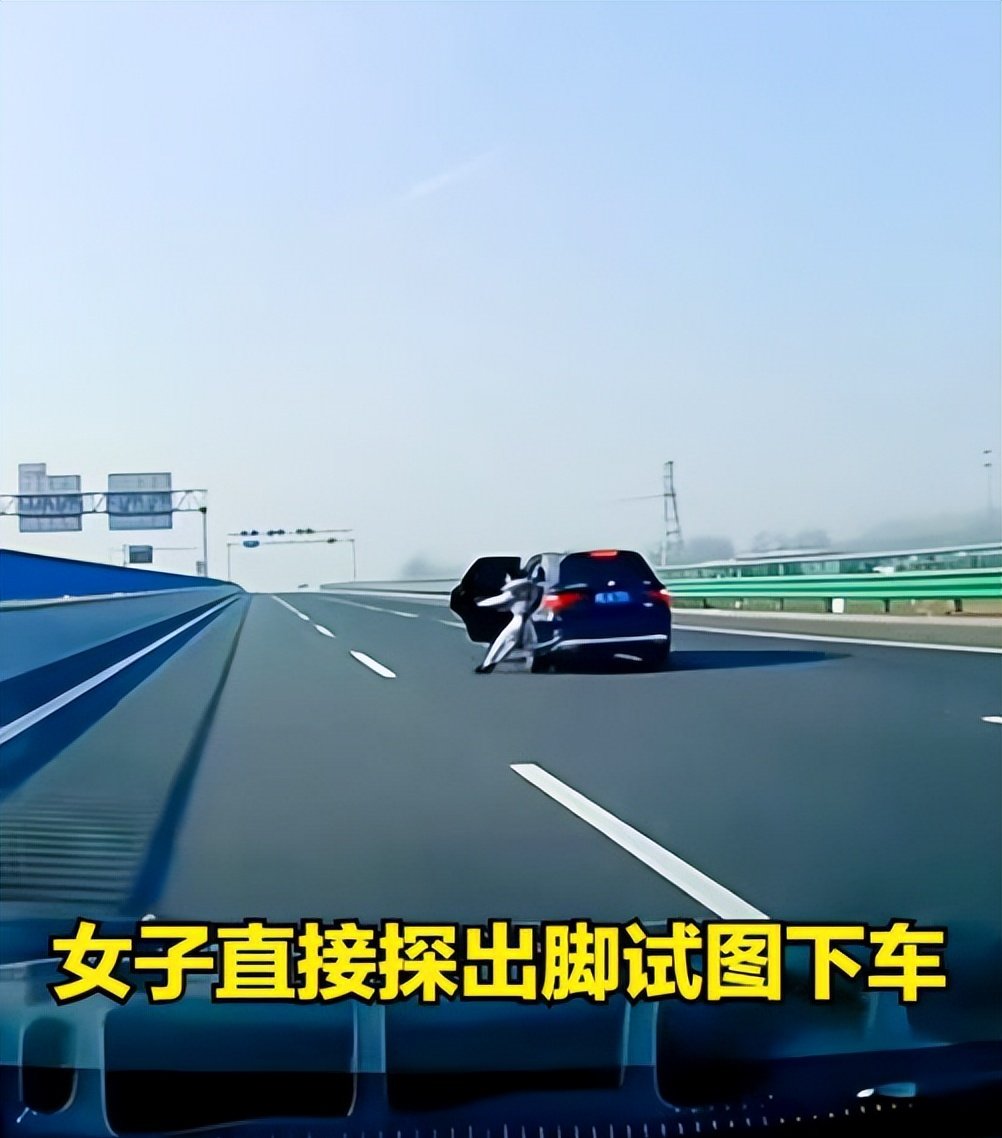 河北高速跳车女子凭借一己之力冲上热搜,争议不断,评论区炸锅了
