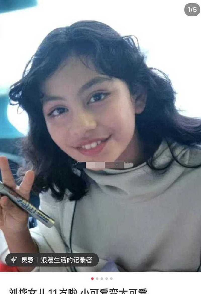 刘烨女儿霓娜13岁现身,光芒四射简直秒杀全场!