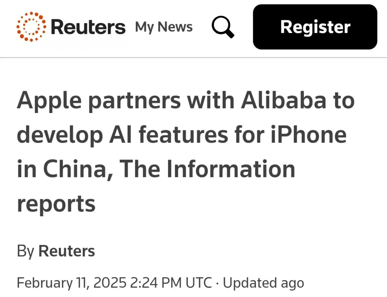 国行苹果AI定了！DeepSeek爆冷“出局”，难怪马云如此高兴！