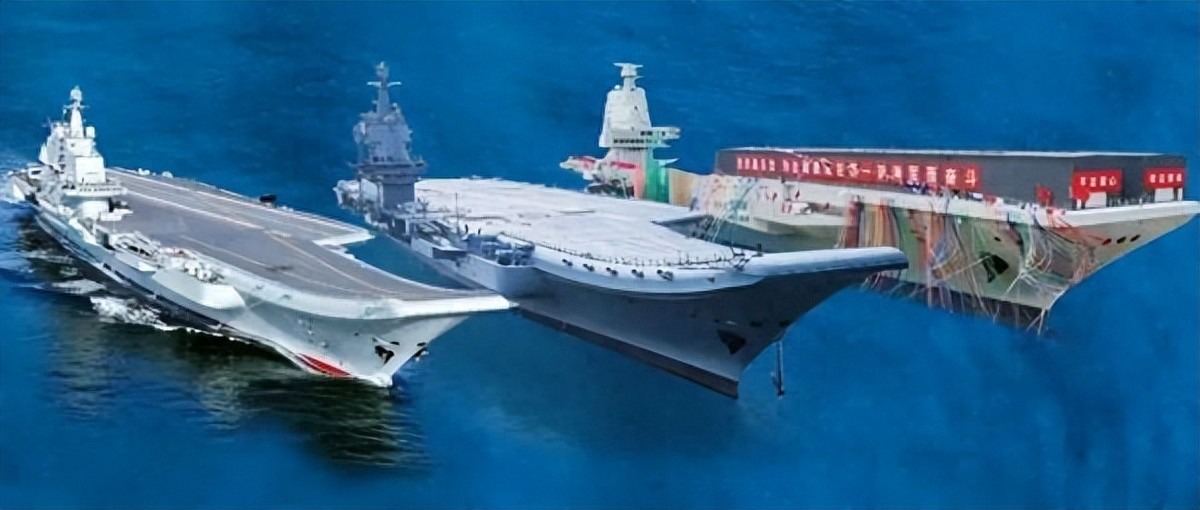 卫星侦测003航母青岛开建!三条电磁弹射核动力,排水量11万吨?
