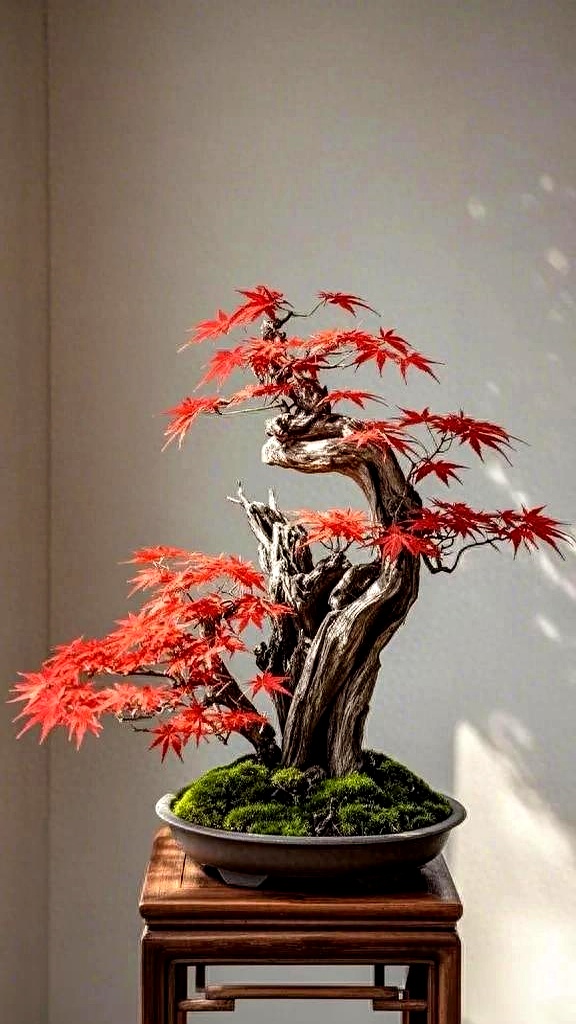 红枫盆景:新手劝退,美则美矣,养护太难