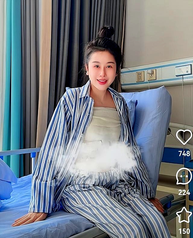 宋玉希晒隆胸效果,快撑破衣服身材火辣,网友爆料是迎合丈夫喜好