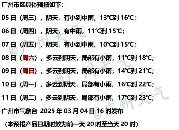 广东未来三天天气预报今日情况