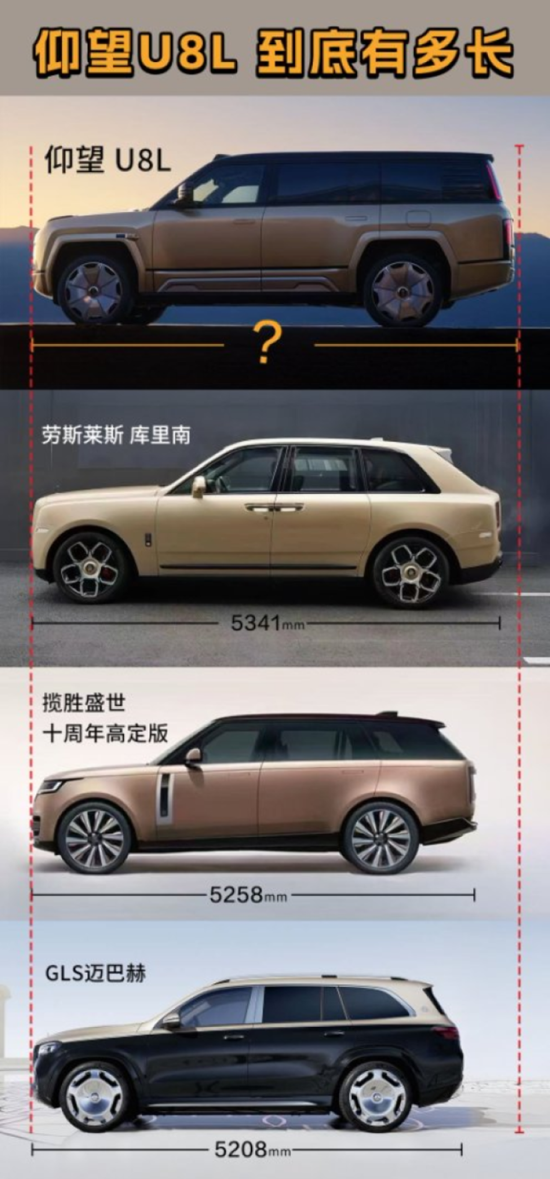 尺寸超过库里南！仰望U8L将现身上海车展，气场太强大了！