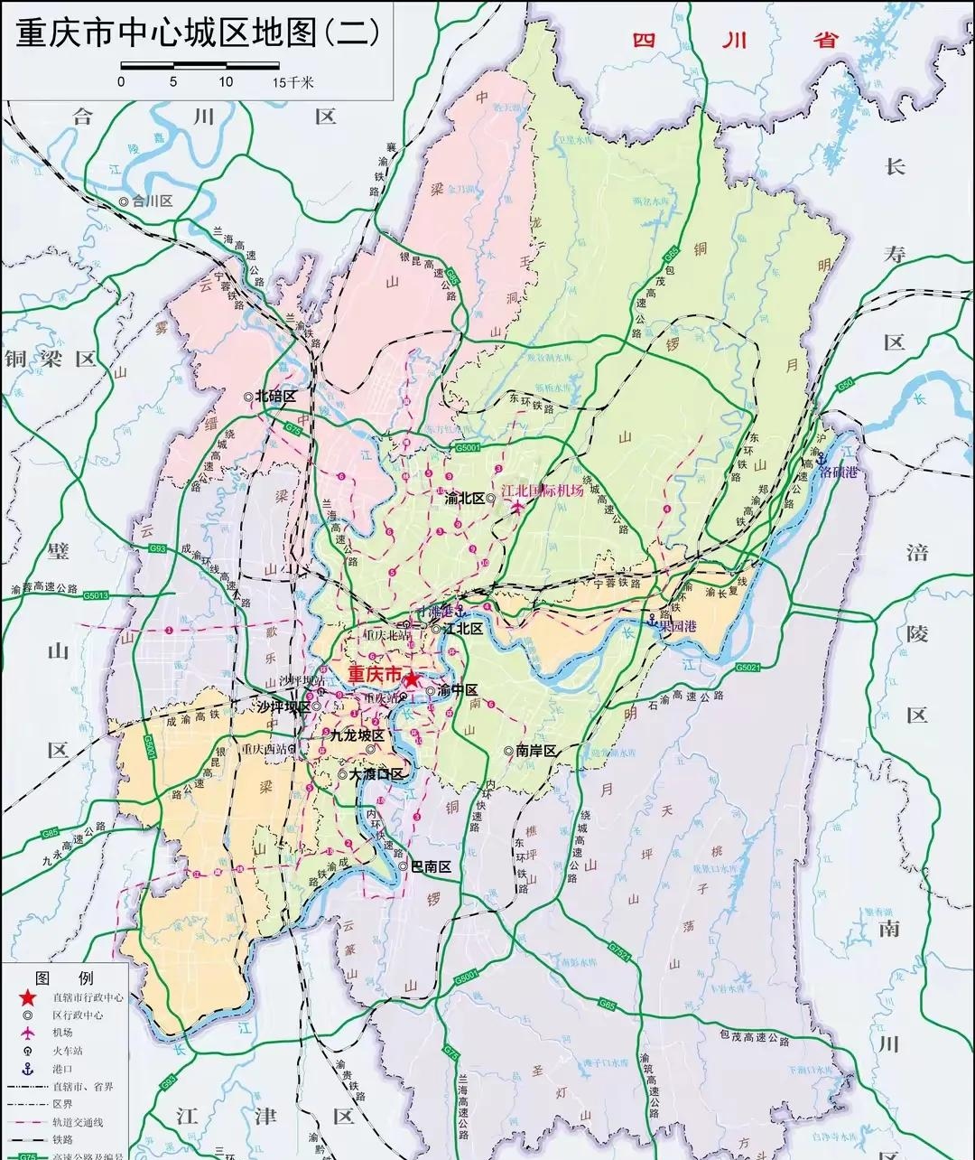 重庆中心城区2035年规划范围简要说明
