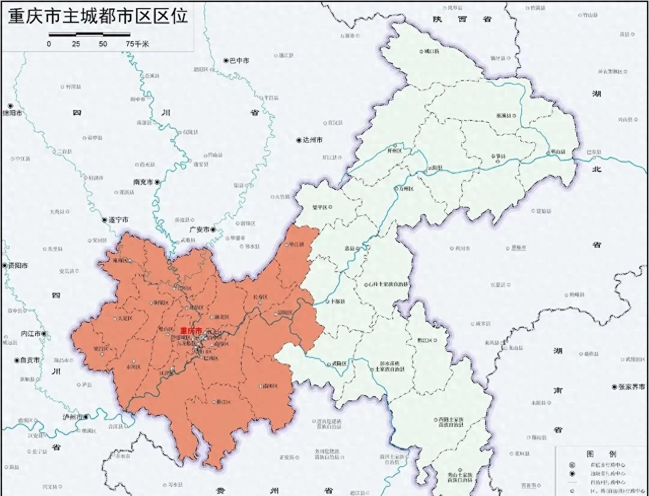 重庆中心城区2035年规划范围简要说明