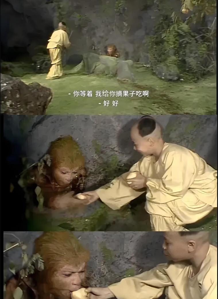 孙悟空被压五百年,无人敢探访,他赠桃子的小孩究竟是谁?