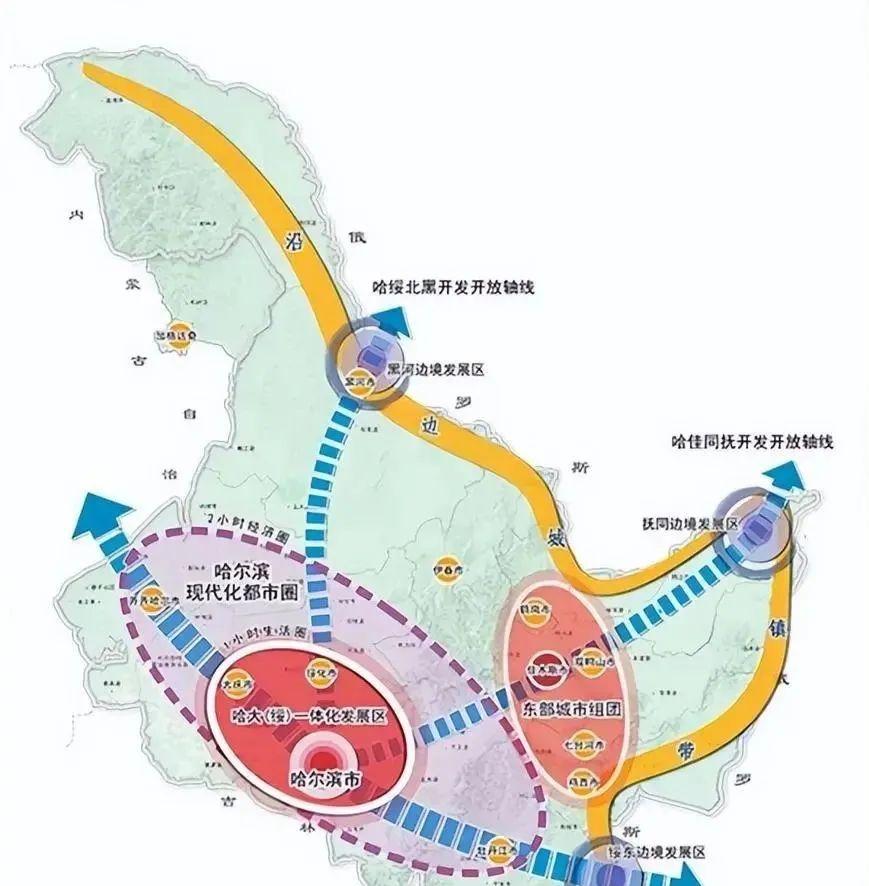 黑龙江新规划:1特大城 4大城,大庆鹤岗在名单