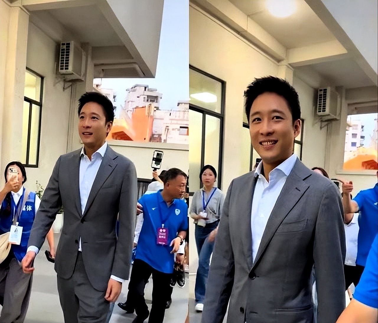 霍启山出席活动照片曝光!距离太近了!笑起来这么像韩庚?