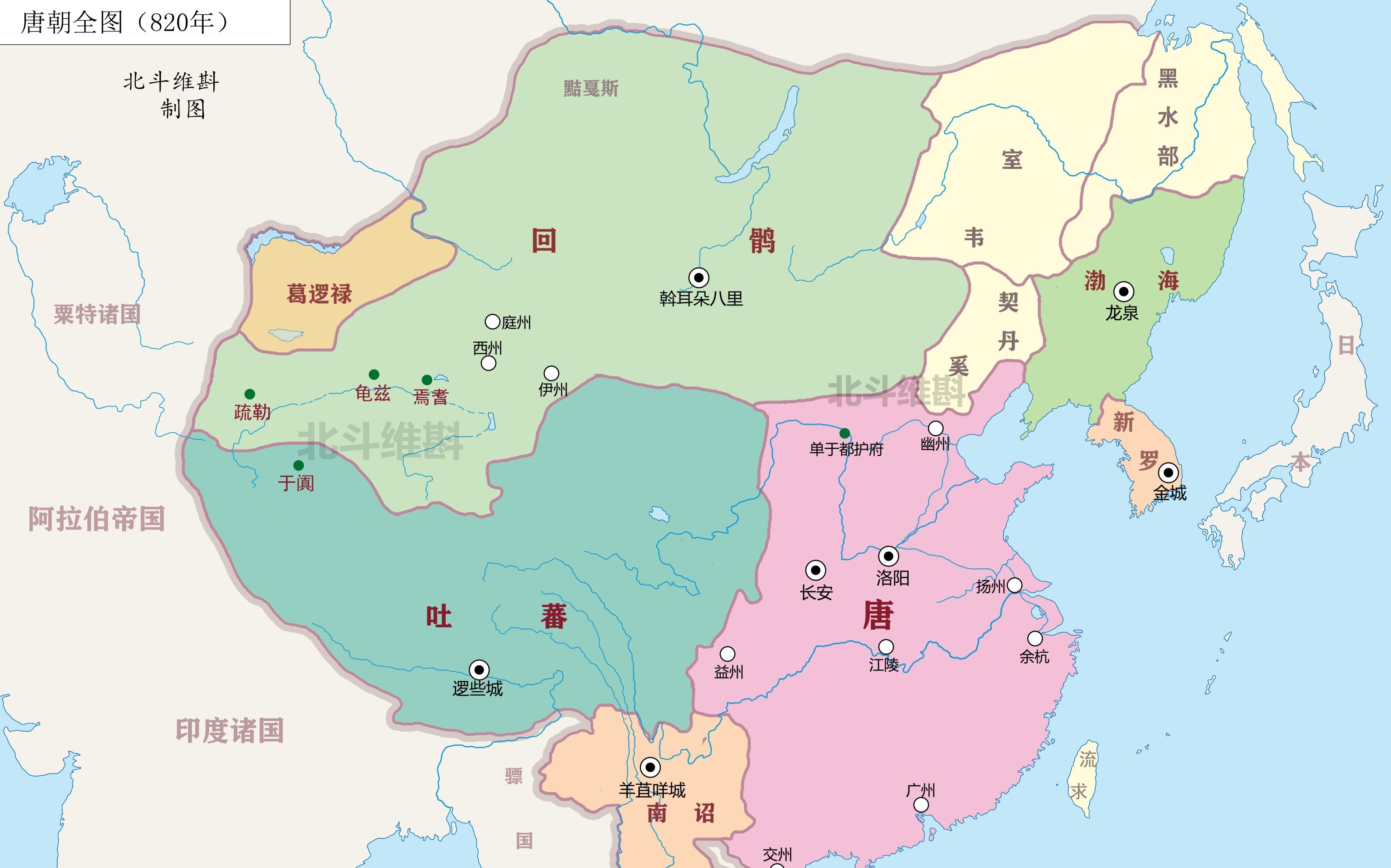通过12张地图了解唐朝疆域的变迁