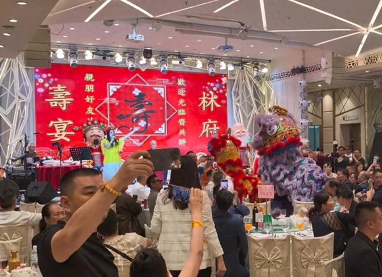 快看!新义安大总管林江72岁大寿,陈慧敏黄家达现身,向华强未到