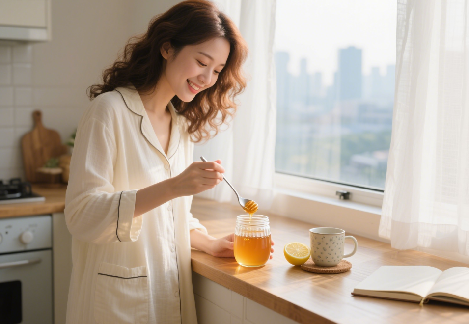 女子为了养颜美容,每天喝一杯蜂蜜水,一年后去体检结果让她愣住