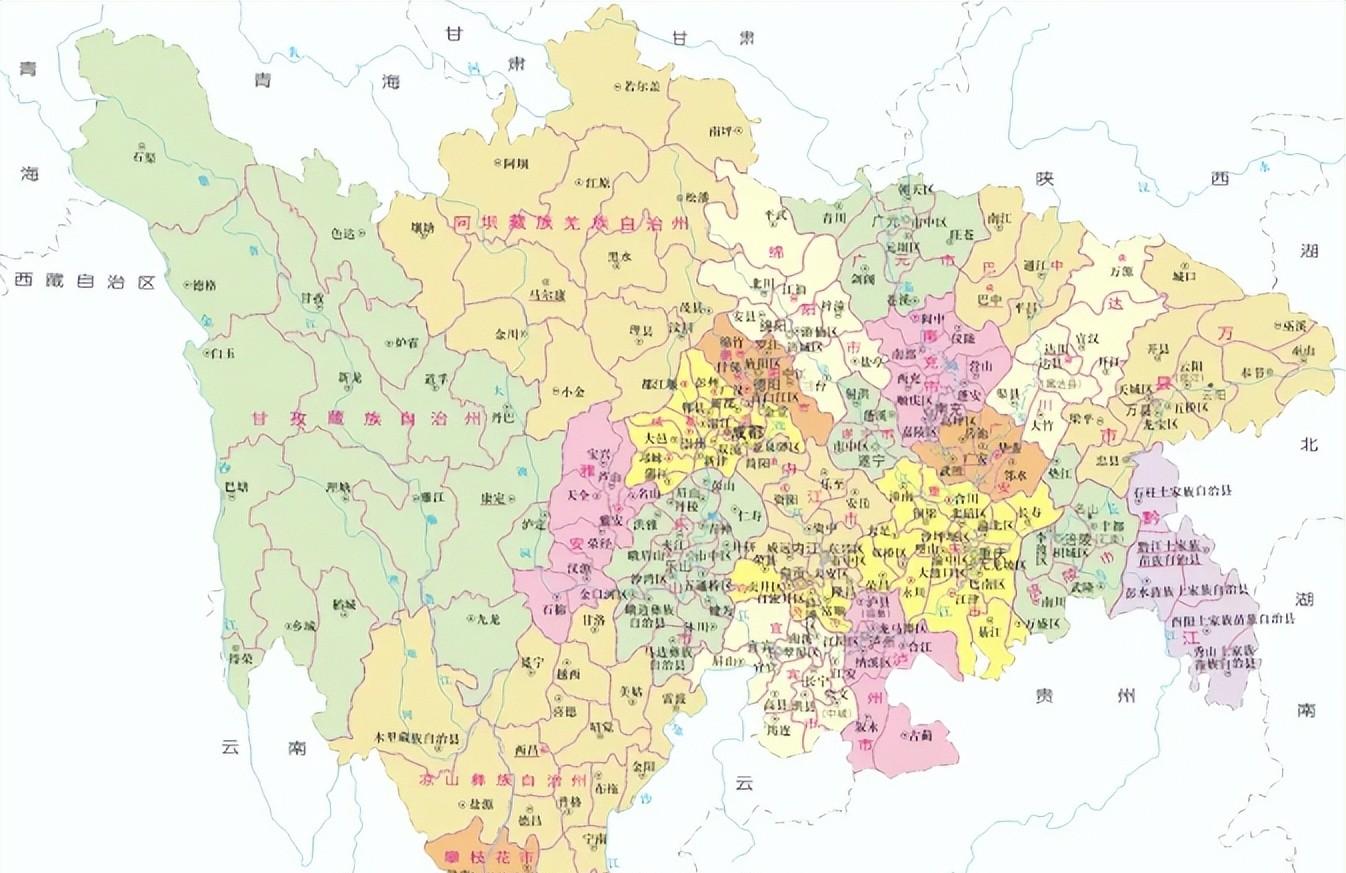 达州市的区划调整,四川省的第四大城市,为何有7个区县?