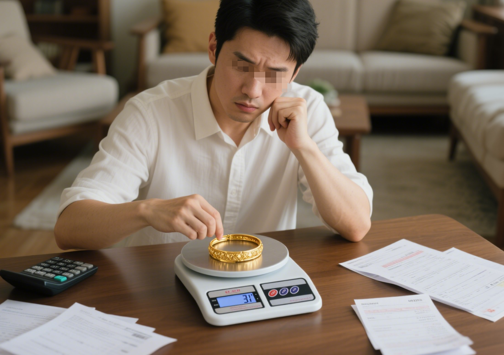 男子花43万打金手镯,称重发现多3克,找专家鉴定:这可比金子值钱