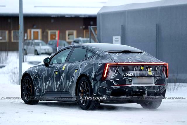 Polestar 5新款谍照现身：或3秒内破百，直面保时捷Taycan