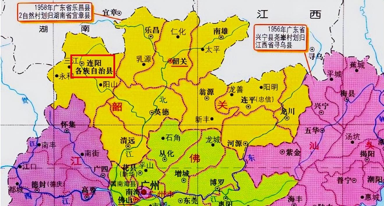连州,连南,连山及阳山,三连一阳地区将来再次合体的可能有多大