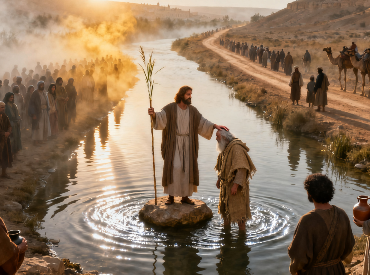 耶稣受洗时圣灵如鸽子降下,这个画面究竟向世人宣告了什么重大信息?