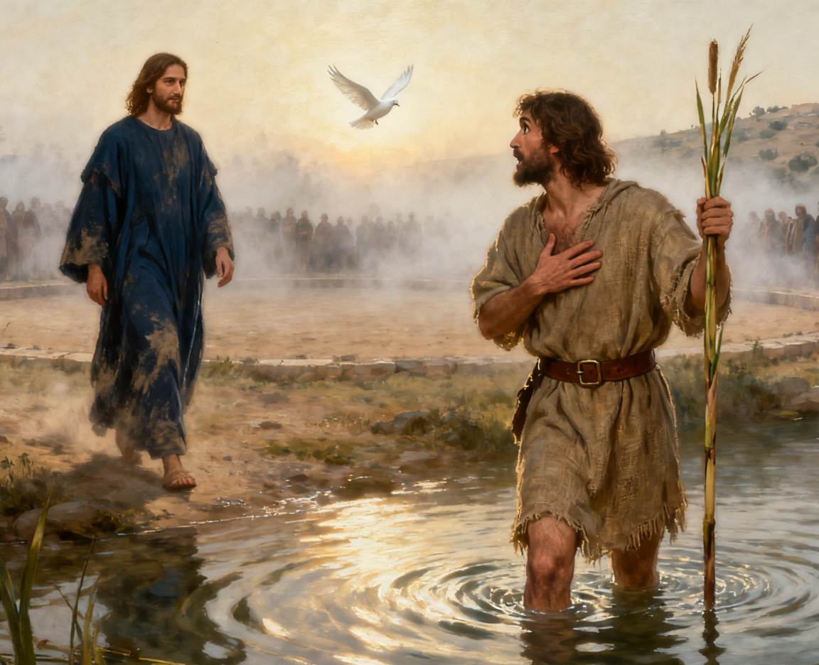 耶稣受洗时圣灵如鸽子降下,这个画面究竟向世人宣告了什么重大信息?