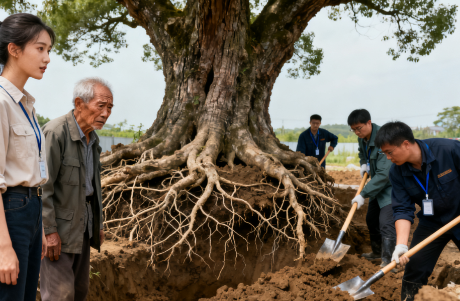千年古枣树突然枯死,专家挖开树根查看,里面的景象让所有人惊呆了!