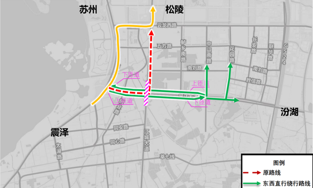 有点折腾但值得,吴江大道江城大道分期改造下穿隧道
