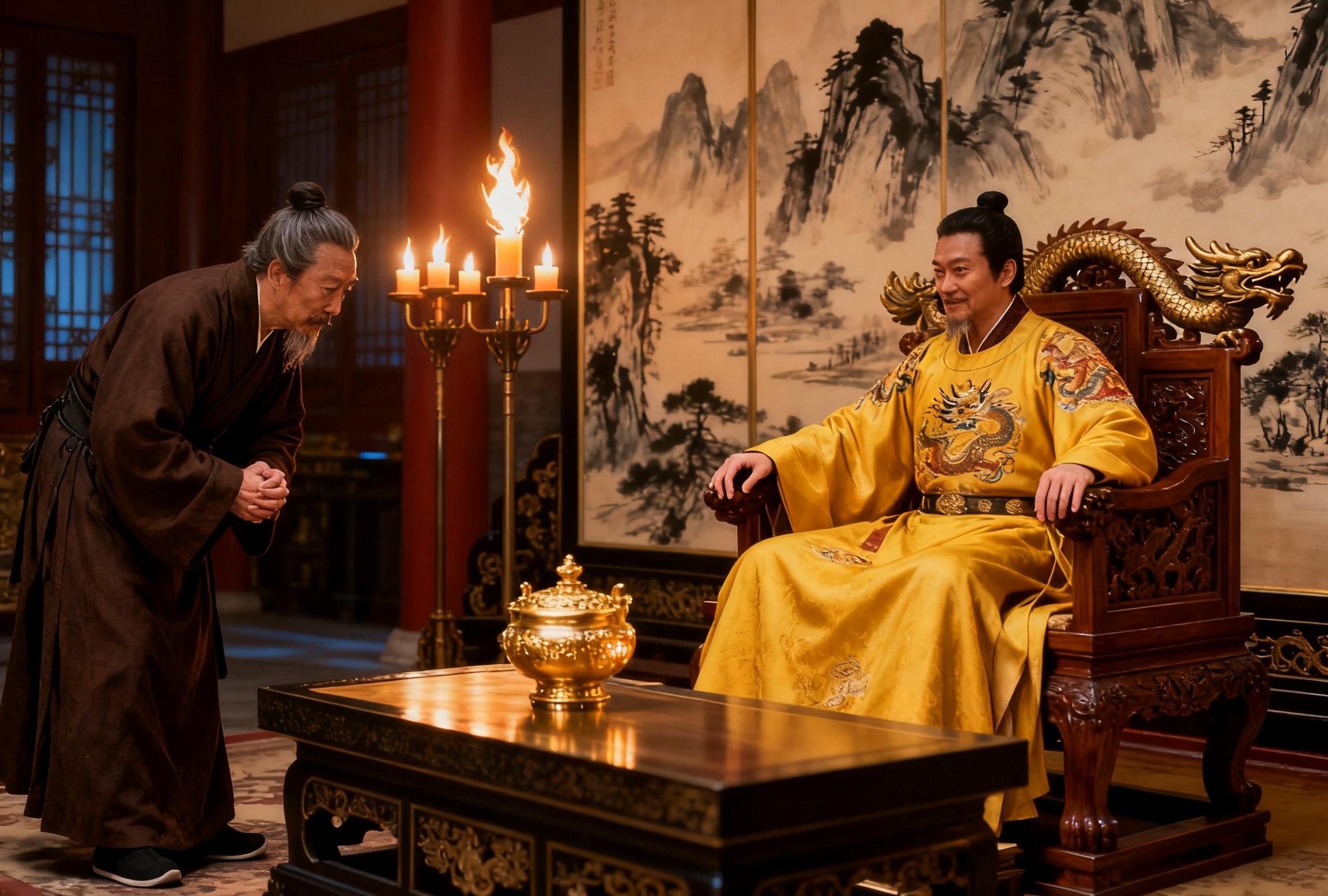 宋太祖杯酒释兵权前,赵普去石守信府送酒,看到壁上兵甲图,回来后只对