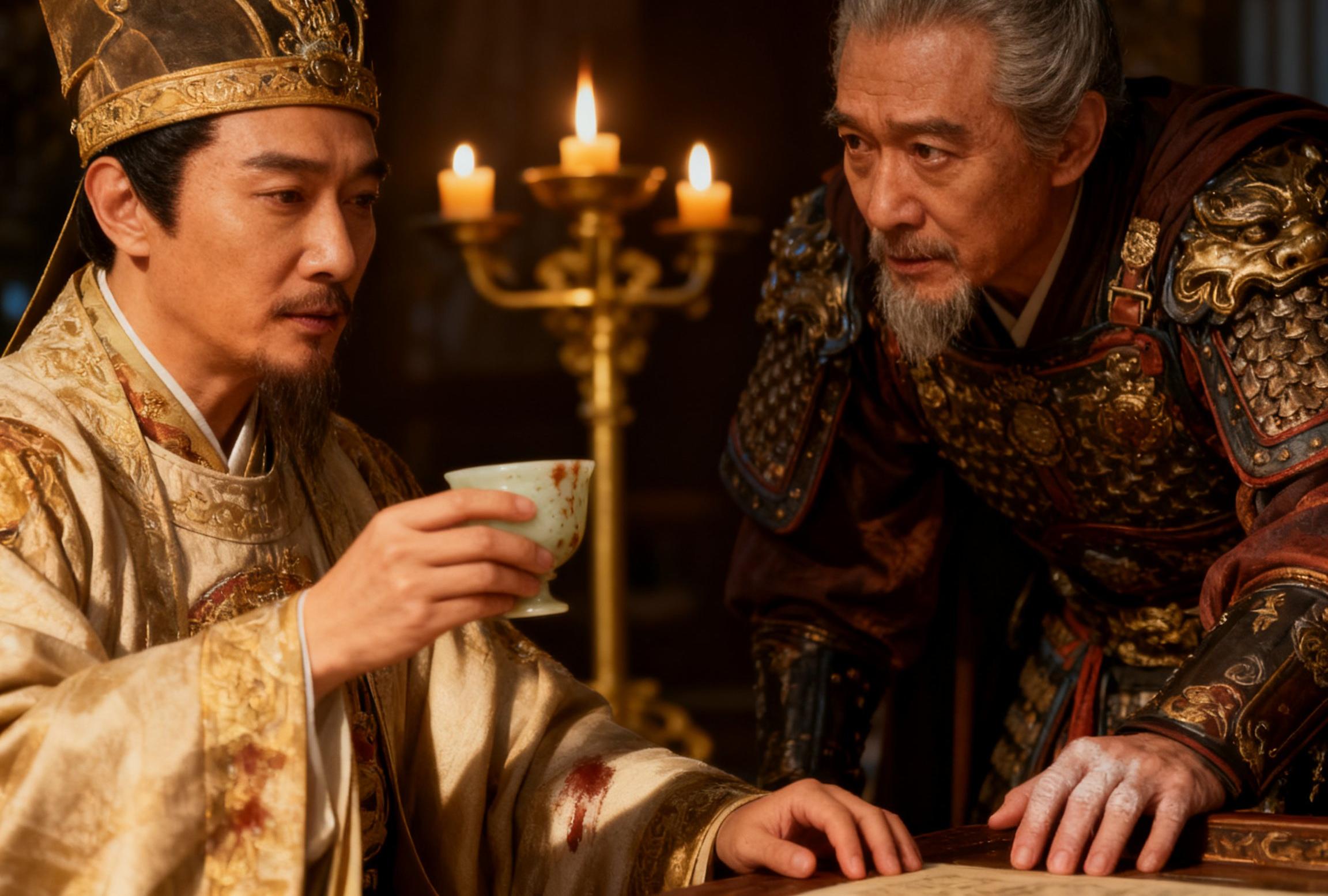 赵匡胤杯酒释兵权时,见将领犹豫不愿交权,便轻淡说了八个字