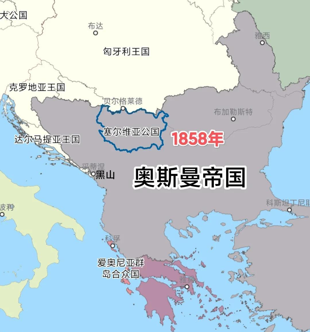 塞尔维亚版图进化史:从小公国崛起至大塞尔维亚,开拓艰难,守护更难