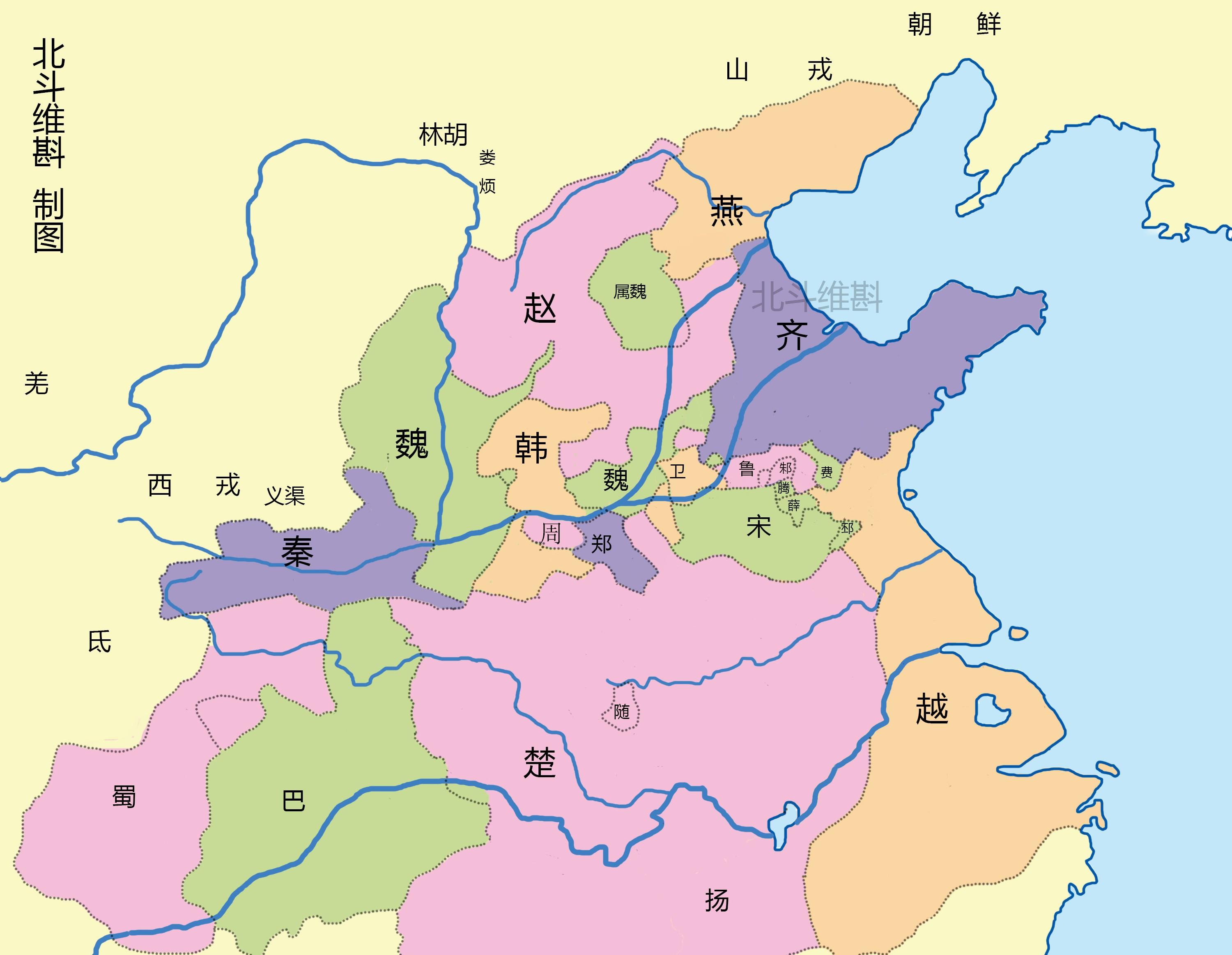 从分裂到统一:用地图解读春秋战国550年战争历程