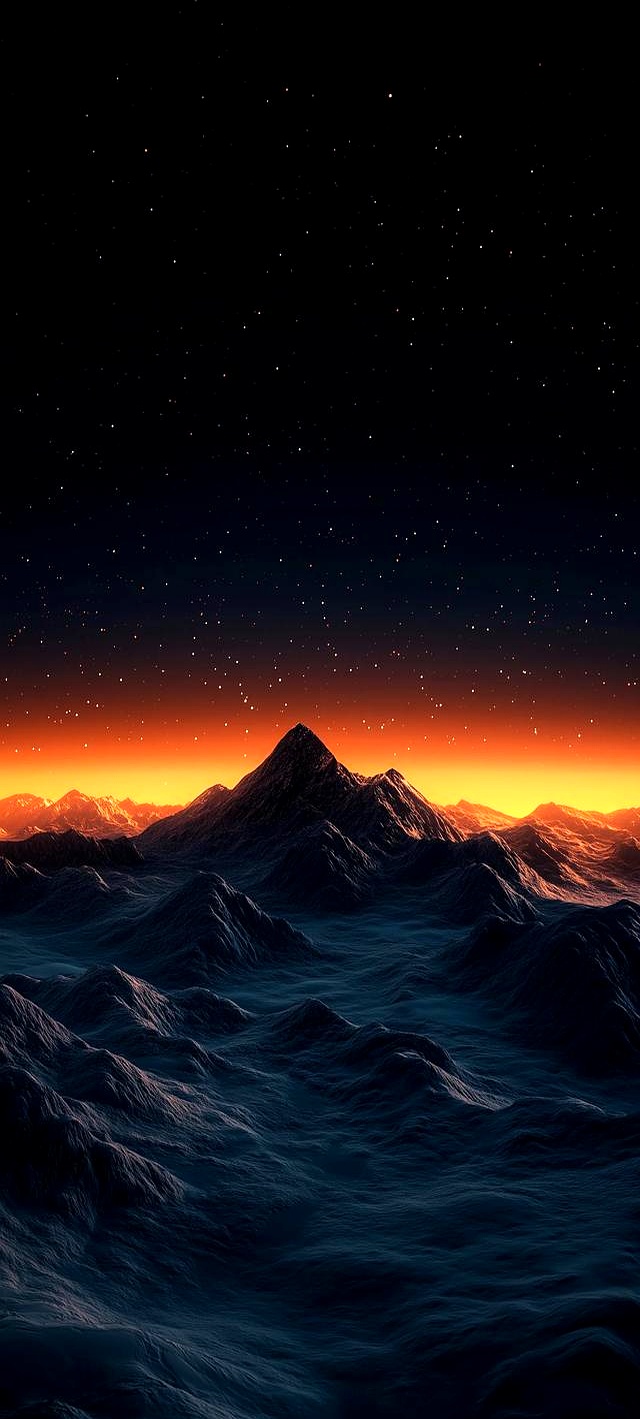 iphone17超清4k手机壁纸雄伟山脊风景图