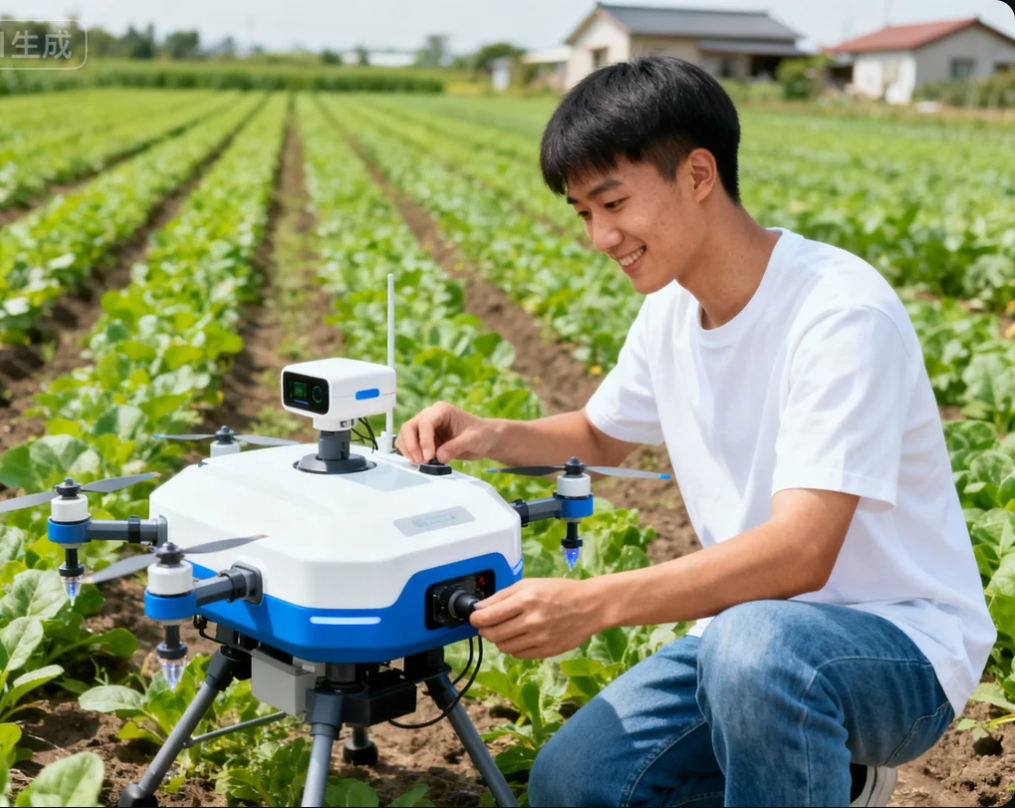 毕业后装了台灌溉机器人帮爸妈浇地,刚用三次就被农科院监测到,隔天