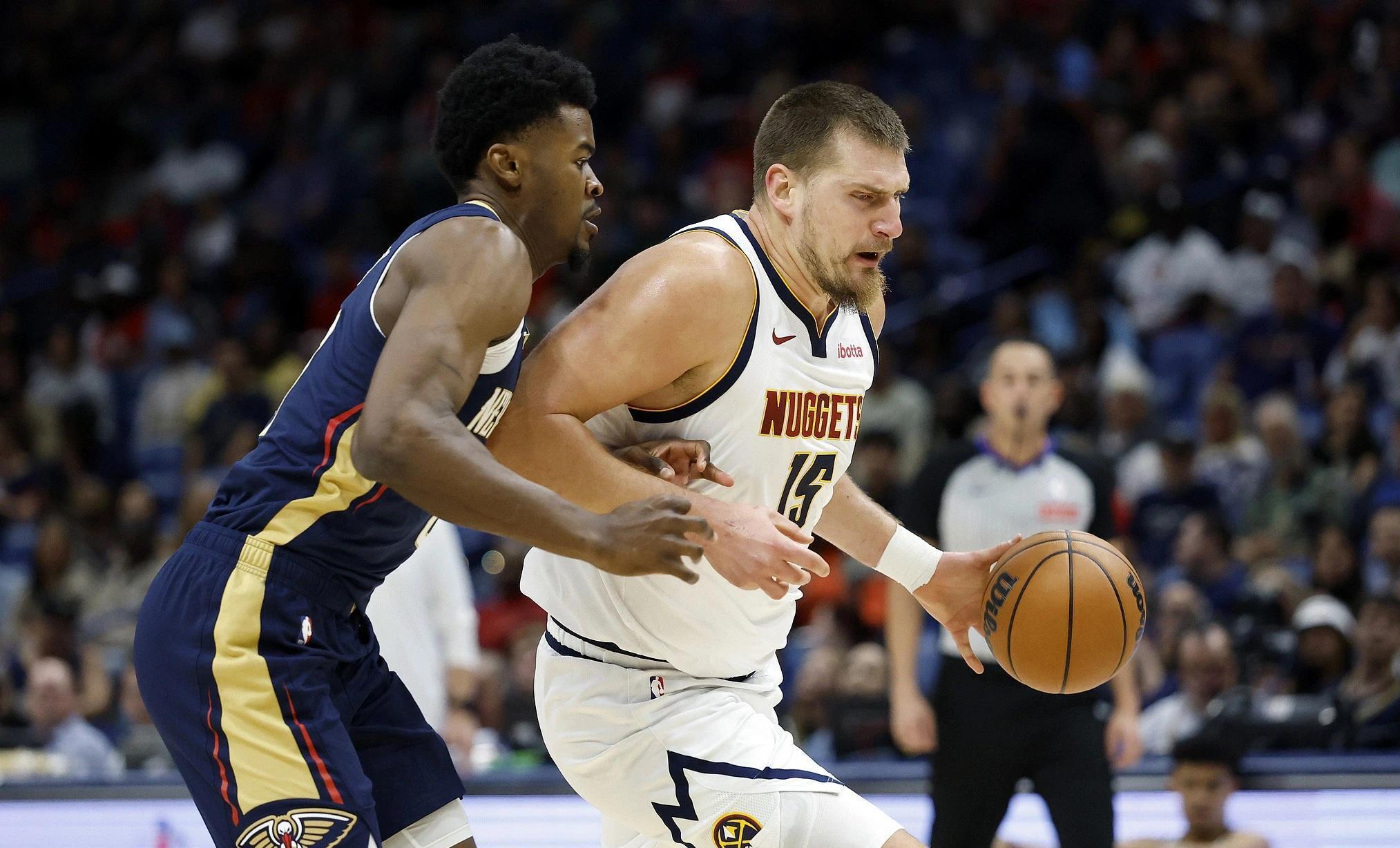 约基奇39+15+10封神！掘金加时险胜火箭，5连胜稳了