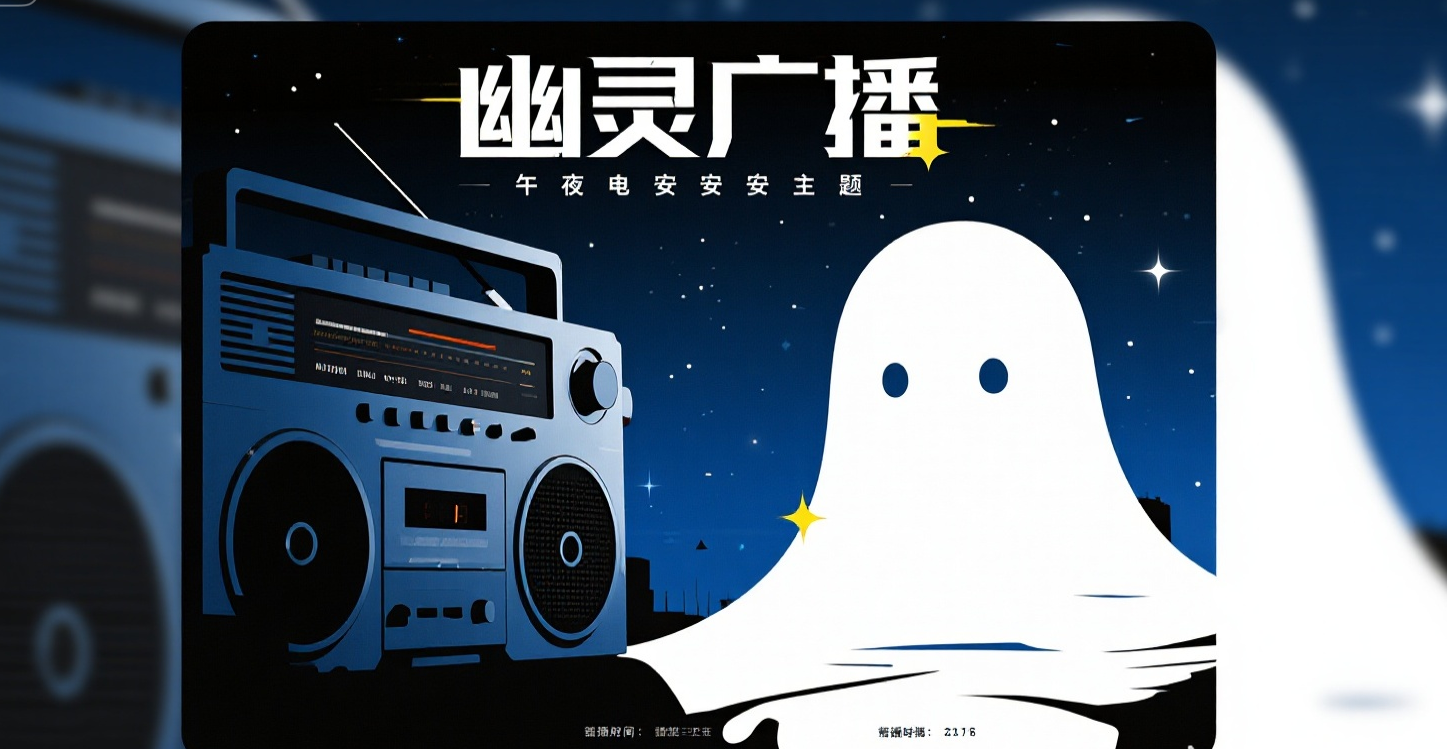 只有那个总是有杂音的电台频道,会在午夜播放国安局的"幽灵广播"