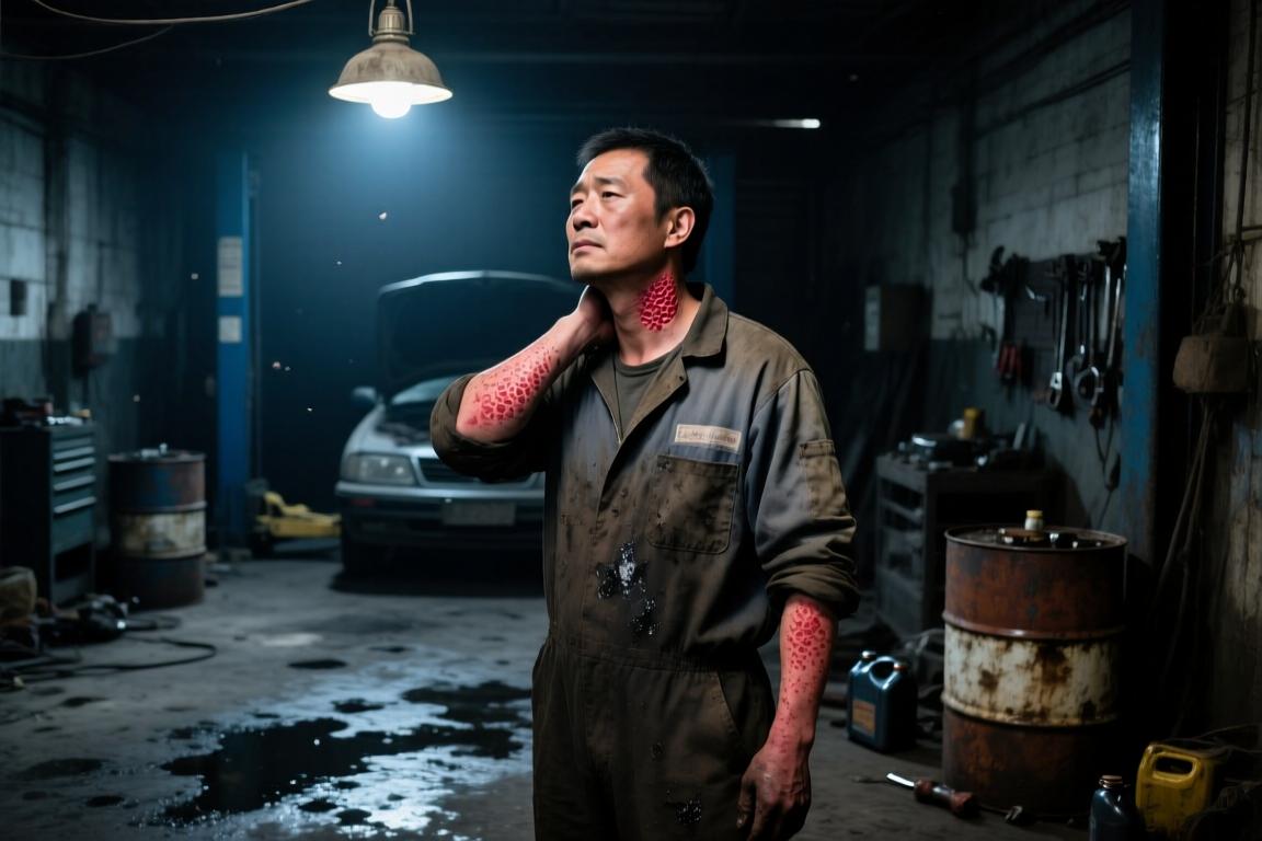 汽车维修工长期接触废机油，皮肤红斑当过敏，直到淋巴结肿大，医生在病理报告上写了加急