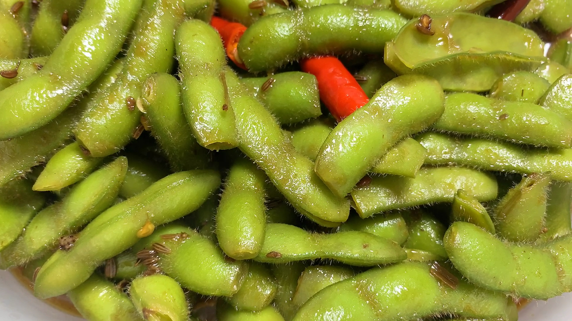 下酒小菜——盐水卤毛豆,酒吧,烧烤摊必点,快来自己学着做呀