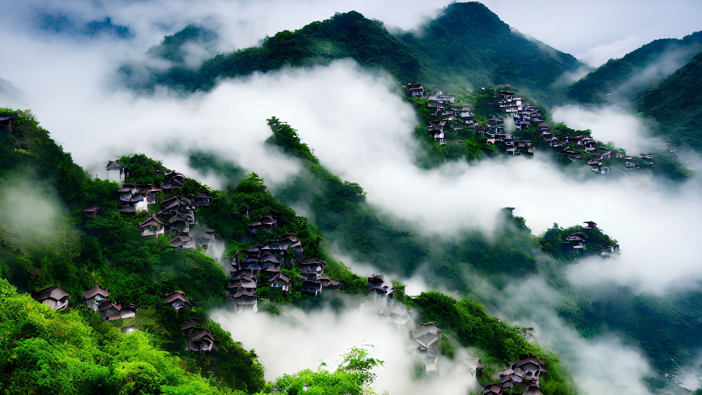千年苗寨,美丽梯田#风景