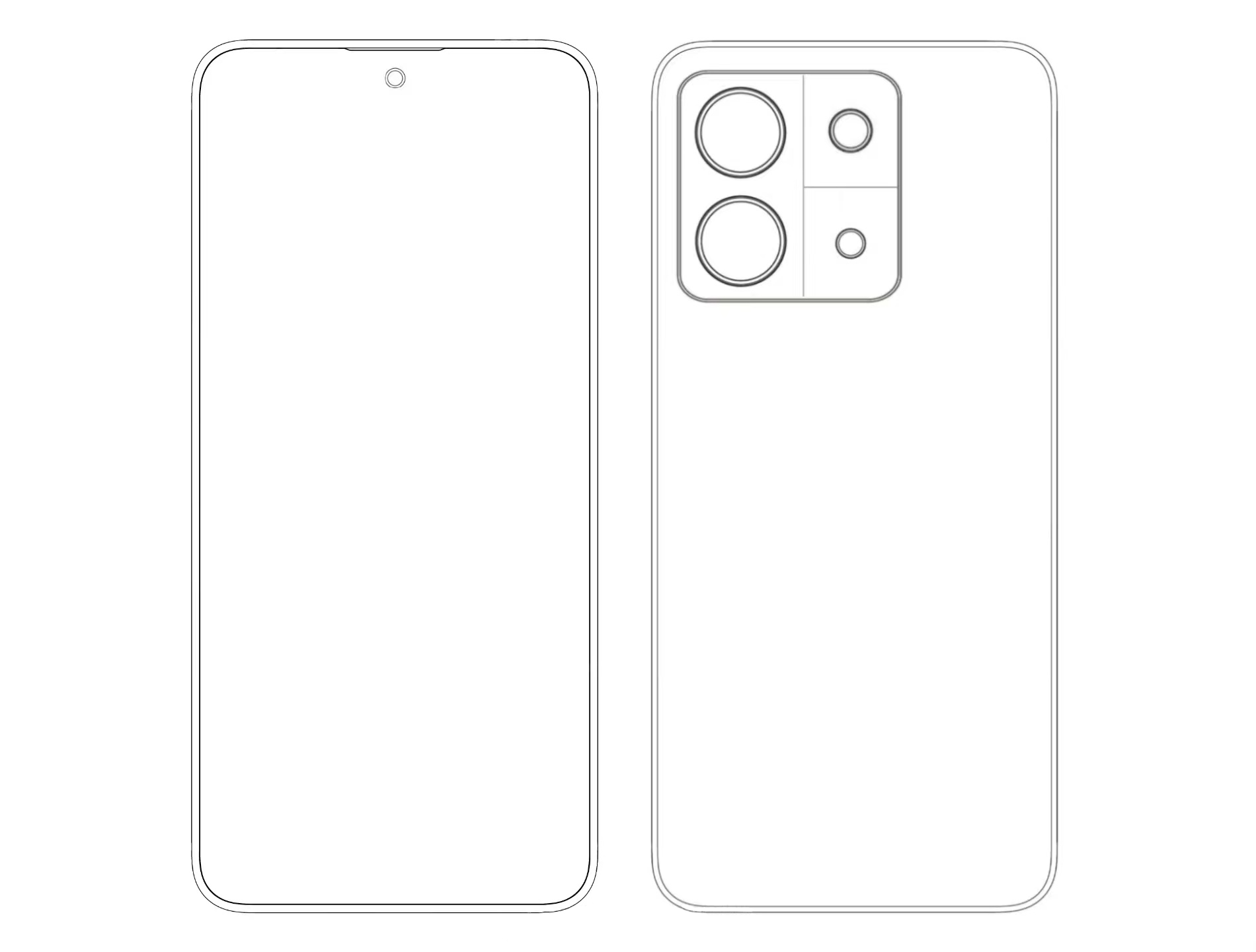 红米 redmi k70 系列首张渲染图曝光,采用与小米13类似设计