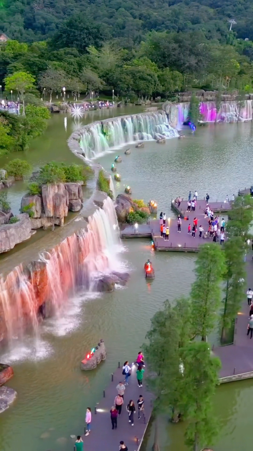 佛山西樵山听音湖,广东最大人工瀑布,来一次奇妙旅行,见证一次浪漫