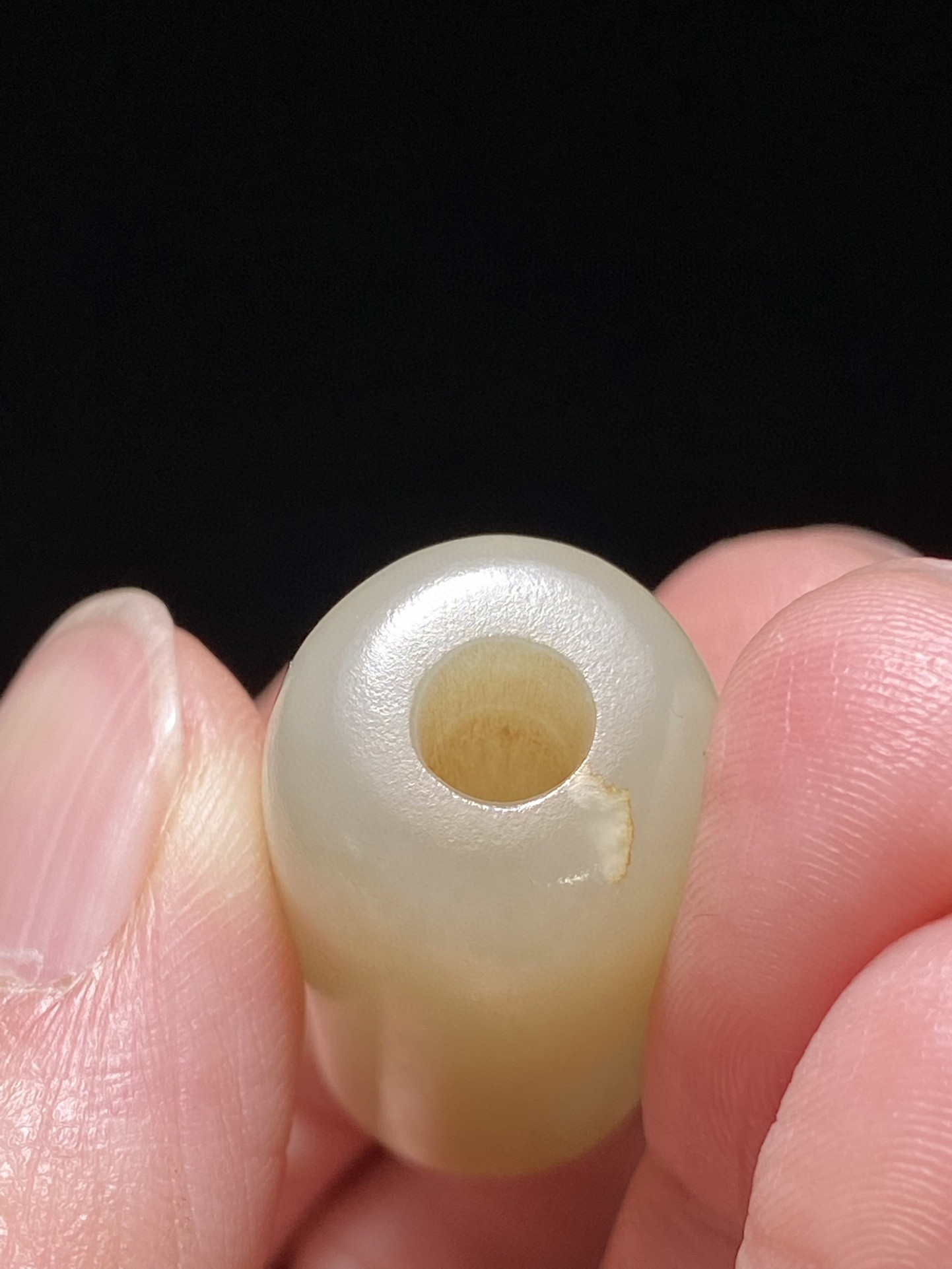 明以前 和田玉籽料 白玉 素勒 玉勒子 挂件 把件