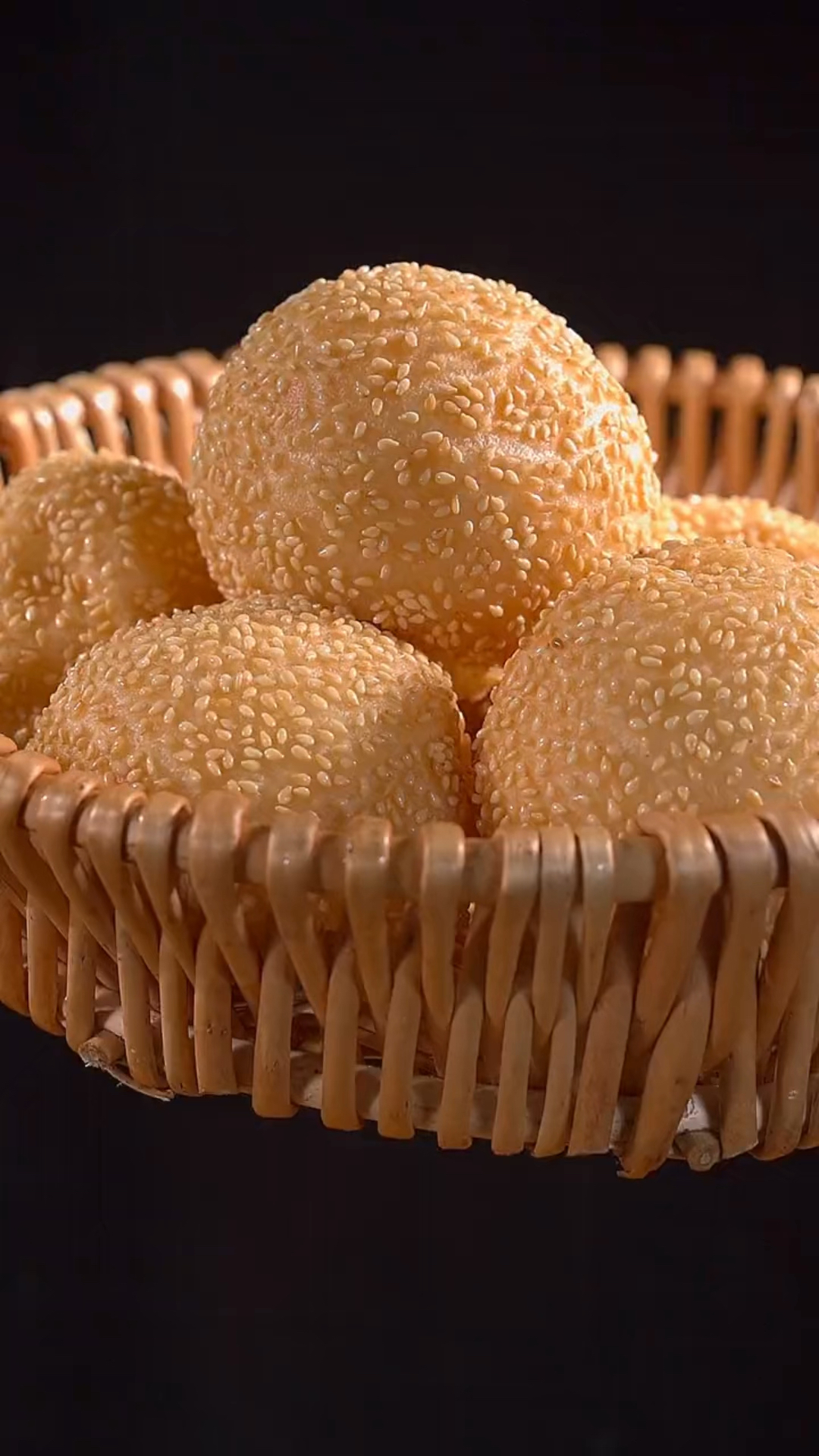 又大又圆的芝麻球,做法就像烧开水一样简单