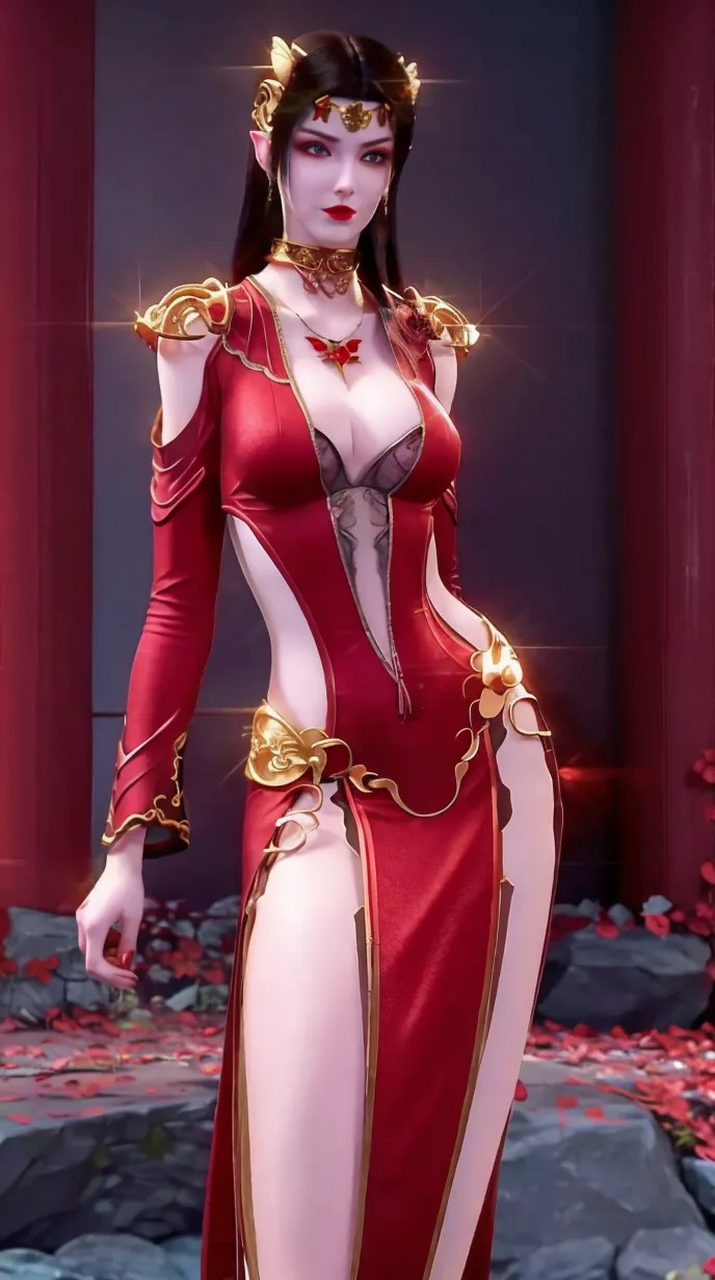 美杜莎女王ai绘画壁纸系列