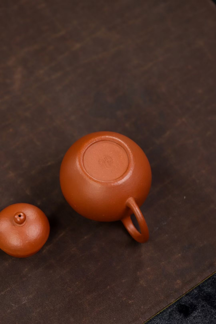 胡思中 朱泥高梨壶#紫砂壶# #全手工